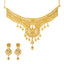 22K Yellow Gold & Filigree Choker Necklace Set (48.5gm)