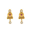22K Yellow Gold Antique Necklace Set w/ Ruby & CZ (40gm)