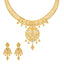 22K Yellow Gold Antique Necklace Set (49.3gm)