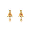 22K Yellow Gold Antique Necklace Set w/ Kundan & Ruby (48gm)