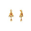 22K Yellow Gold Antique Necklace Set w/ Kundan & Ruby (48gm)