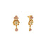 22K Yellow Gold Antique Necklace Set w/ Emerald & Ruby (38.2gm)