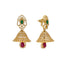 22K Yellow Gold , Emerald, Ruby, & CZ Jewelry Set (96.6gm)
