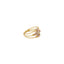 22K Multi-Tone Gold Beaded Ring (3.7gm)