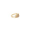 22K Multi-Tone Gold Beaded Ring (3.2gm)