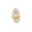 22K Multi-Tone Gold Shield Ring (4.4gm)