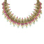 22K Antique Gold & Gemstone Temple Jewelry Set (63.3gm)