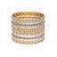 22K Rose & White Gold Bangle Set of 2 (126.5gm)