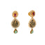 22K Antique Gold, Gemstone, CZ & Pearl Temple Jewelry Set (47.1gm)