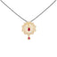 22K Yellow Gold, Ruby and CZ Pendant (8.5 grams)