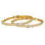 22K Yellow Gold & CZ Bangle Set of 2 (28.6gm)