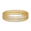 22K Yellow Gold & CZ Bangle Set of 2 (25.5gm)
