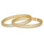 22K Yellow Gold & CZ Bangle Set of 2 (25.5gm)