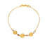 22K Multi-Tone Gold Beaded Bracelet (7.7gm)