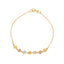 22K Multi-Tone Gold Beaded Bracelet (4.8gm)