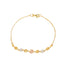 22K Multi-Tone Gold Beaded Bracelet (4.2gm)