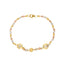 22K Multi-Tone Gold Beaded Bracelet (5.7gm)