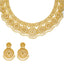 22K Yellow Gold Beaded Filigree Necklace Set (90.1gm)