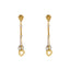 22K Yellow & White Gold Beaded Heart Necklace Set (12.7gm)