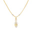 22K Yellow & White Gold Beaded Heart Necklace Set (12.7gm)