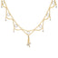 22K Yellow & White Gold Beaded Heart Necklace Set (14.2gm)