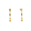 22K Yellow Gold Flat Bead Necklace Set (13.5gm)