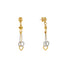 22K Yellow & White Gold Beaded Heart Necklace Set (14.6gm)