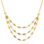 22K Yellow Gold Flat Bead Necklace Set (13.5gm)
