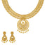 22K Yellow Gold Beaded Filigree Necklace Set (63.2gm)