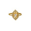 22K Yellow Gold & CZ Ring (2.5gm)