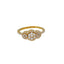 22K Yellow Gold & CZ Ring (3.3gm)