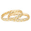 22K Yellow & White Gold Bangle Set of 2 (40gm)