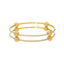 22K Yellow & White Gold Ball Bead Bangle Set of 2 (18.3gm)