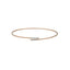18K Rose Gold & 0.08 Carat Diamond Bangle (3gm)
