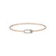 18K Rose Gold & 0.17 Carat Diamond Bangle (3gm)