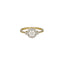 18K Yellow Gold & 0.12 Carat Diamond Ring (2.2gm)