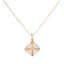 18K Rose Gold & CZ Necklace Set (13.8gm)