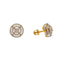 22K Yellow Gold & CZ Stud Earrings (4.7gm)
