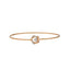 18K Rose Gold & 0.11 Carat Diamond Bangle (3gm)