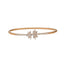 18K Rose Gold & 0.49 Carat Diamond Bangle (6.2gm)