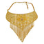 22K Yellow Gold Choker Set W/ Flower Accent & Raining Link Chain Design - Virani Jewelers