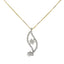 18K Yellow & White Gold Diamond Pendant Set (5.1gm)