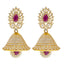 22K Yellow Gold, Ruby & CZ Jewelry Set (98.96gm)