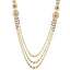 An image of a gorgeous multi-stranded gold necklace from Virani Jewelers
