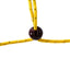 An image of the clasp on a ornate, gold Indian necklace from the Virani Jewelers