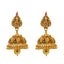 22K Yellow Gold, Gem, CZ, and Pearl Temple Necklace Set (108.2gm)