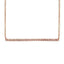 0.08ct 14k Rose Gold Diamond Bar Necklace - Virani Jewelers