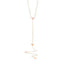 0.13ct 14k Rose Gold Diamond Pave Triangle Lariat Necklace - Virani Jewelers