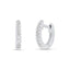 0.04ct 14k White Gold Diamond Huggie Earring - Virani Jewelers