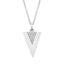 0.03ct 14k White Gold Diamond Triangle Pendant - Virani Jewelers